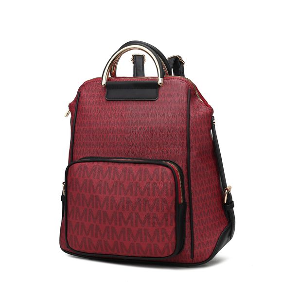 Snature Backpack, Vegan Leather Travel Bag Top-Handle Fashion :P - Picture 1 of 7